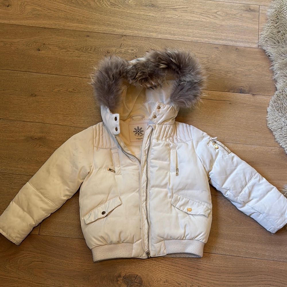 Cyrillus Cream Winter Jacket size 8